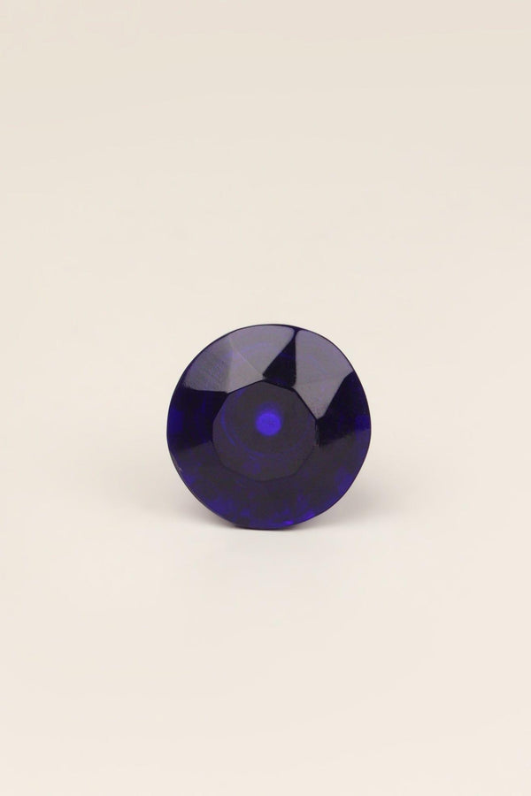 G Decor Crystal Handcrafted Coloured Faceted Glass Cupboard Door Knob Handle (32mm) Clear