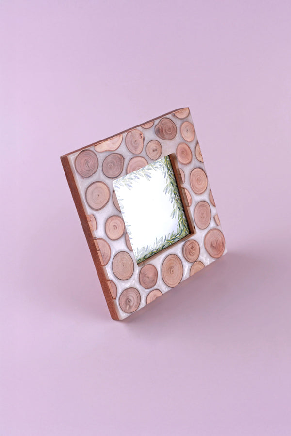 G Decor Dalarna Tree Line Handcrafted Photo Frame Natural Swedish Forest-Inspired Picture Display Small