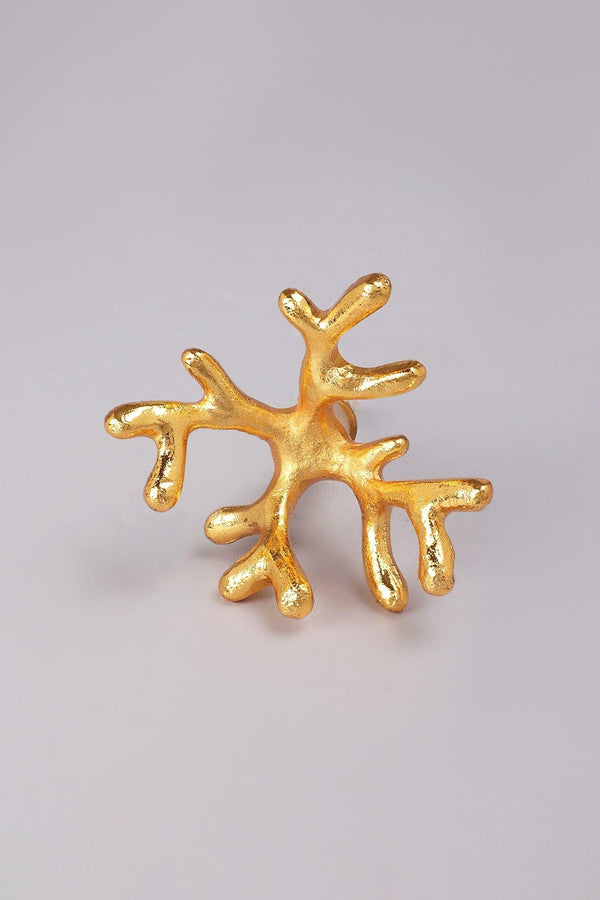 G Decor Designer Handcrafted Coral Grace Cupboard & Drawer Handle Silver