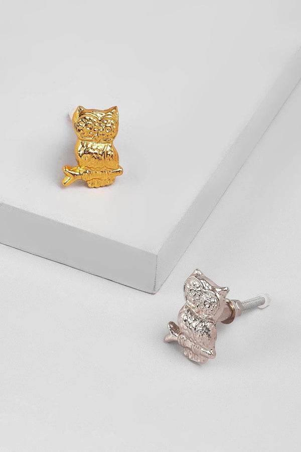 g decor Designer Handcrafted Nocturnal Grace Owl Cupboard & Drawer Handle Silver