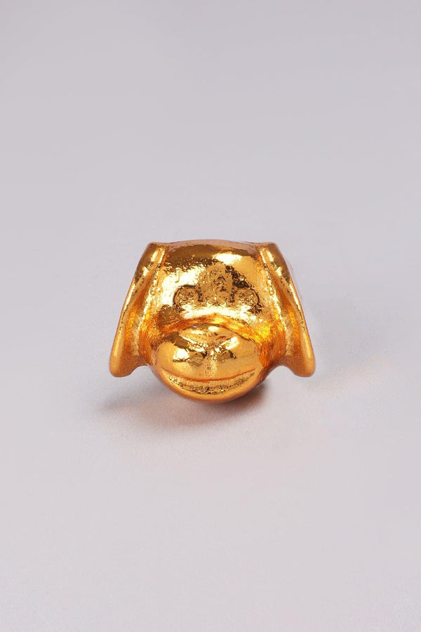 G Decor Designer Handcrafted Playful Puppy Cupboard & Drawer Handle Silver