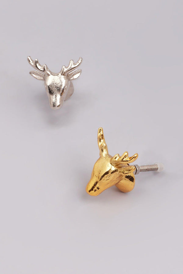 g decor Designer Handcrafted Wild Elegance Stag Cupboard & Drawer Silver g decor Designer Handcrafted Wild Elegance Stag Cupboard & Drawer Silver