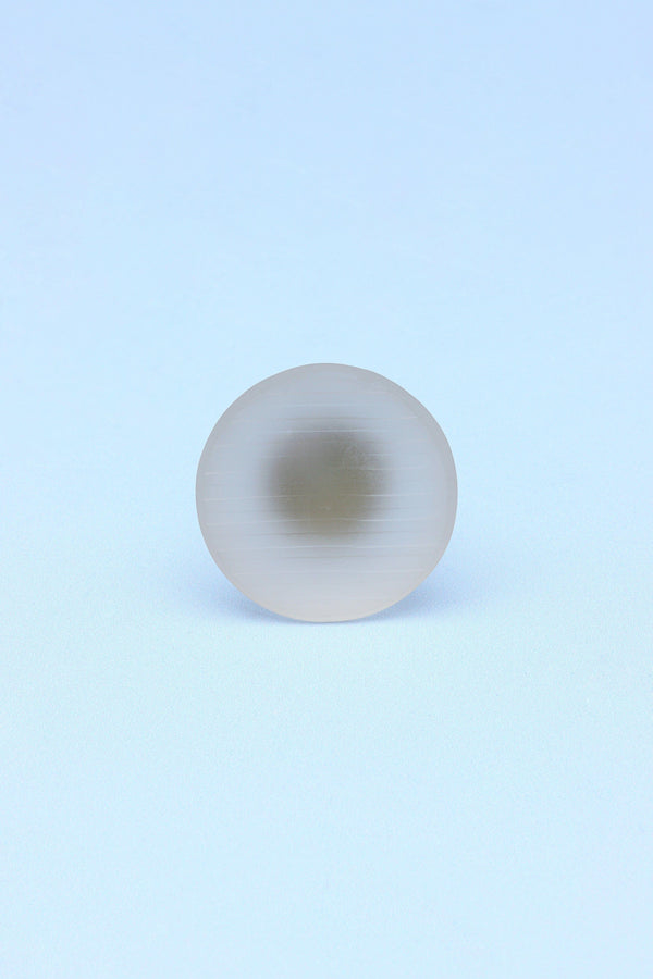 G Decor Desiree Frosted Glass Knobs Ribbed Matte Finish In Pastel Hues Pink