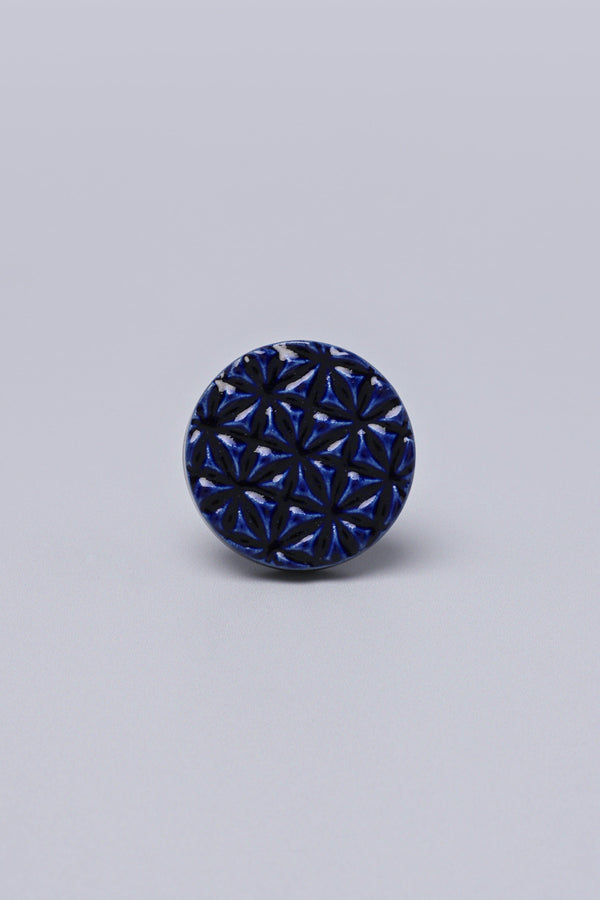 G Decor Divertido Handpainted Ceramic Door Knob In Minimalist Colour Palette Grey