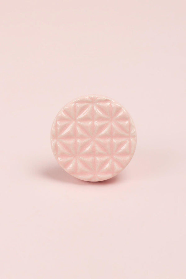 G Decor Divertido Handpainted Ceramic Door Knob In Pastel Collection Orange