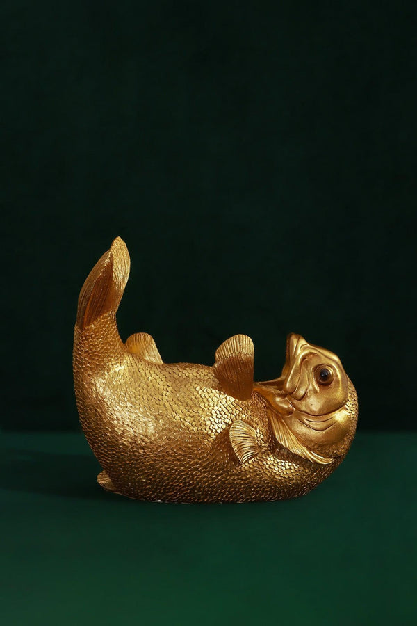 G Decor Elegant Brass Shape Bottle Holder In Gold Gold