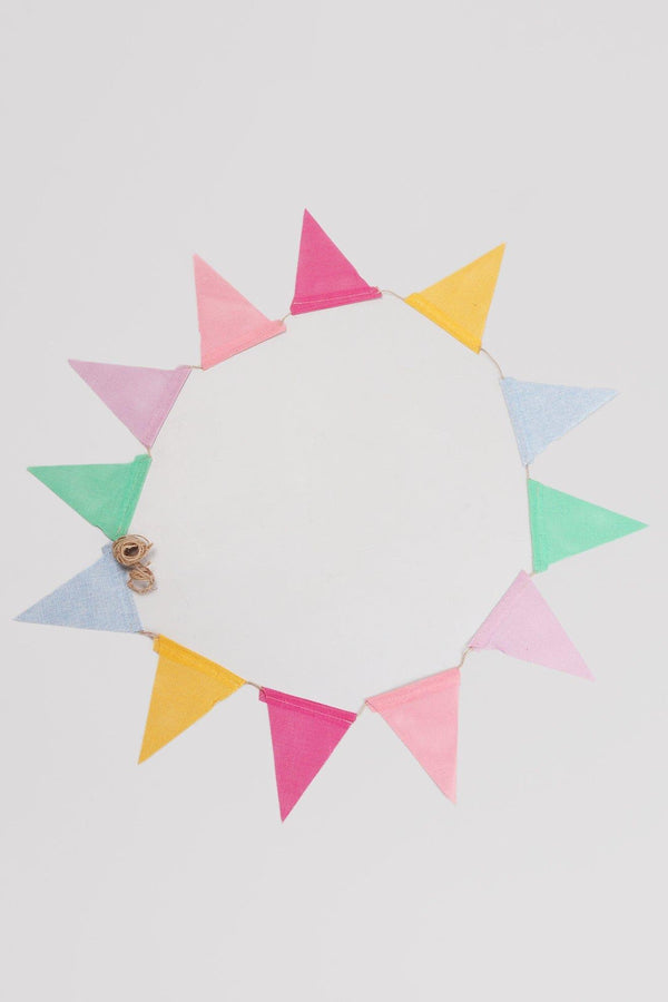 G Decor Colourful Rustic Hessian Bunting