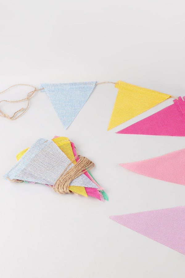 g decor Colourful Rustic Hessian Bunting