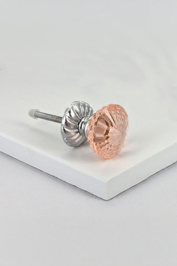 G Decor Glacier Jam Crystal Glass Pull Knobs Pink