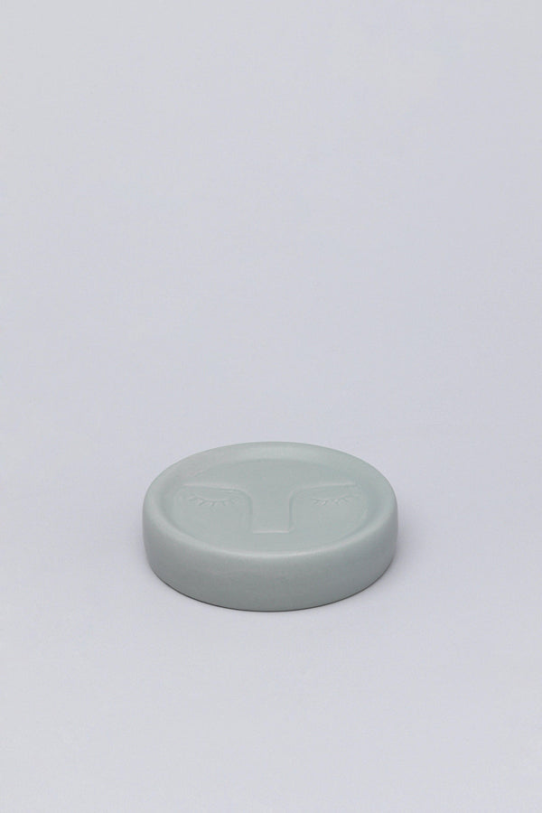 G Decor Grey Art Face Ceramic Bath Accessory Set