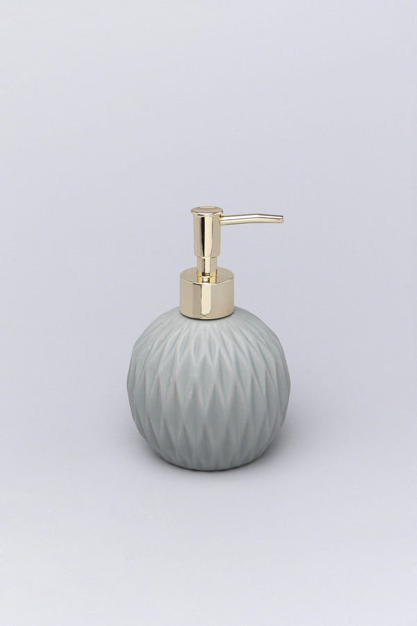 G Decor Grey Pattern Ceramic Bath Accessory Set