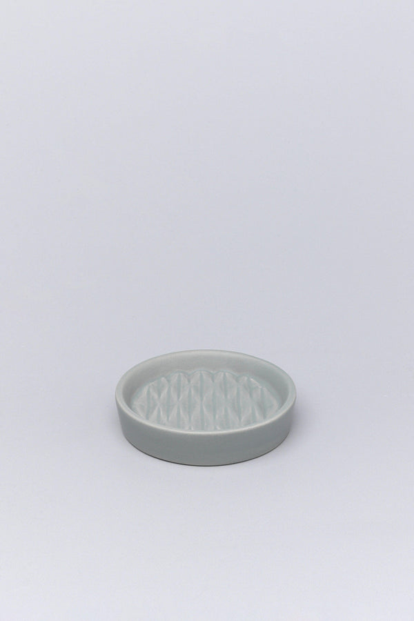 G Decor Grey Pattern Ceramic Bath Accessory Set