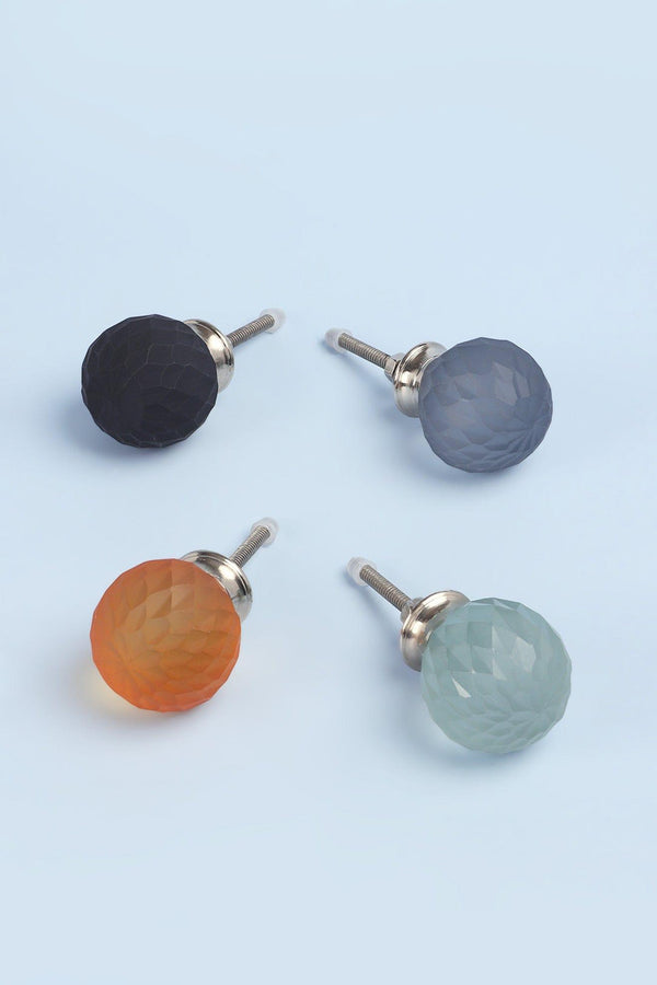 g decor Moonlit Gem Night Spiral Matt Glass Knob