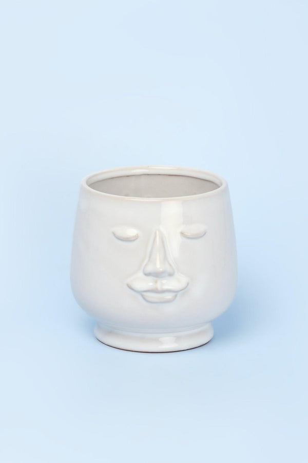 G Decor Serene Ceramic Face Planter