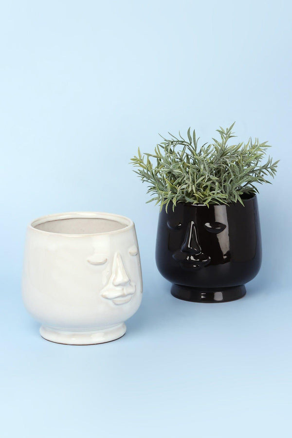 g decor Serene Ceramic Face Planter