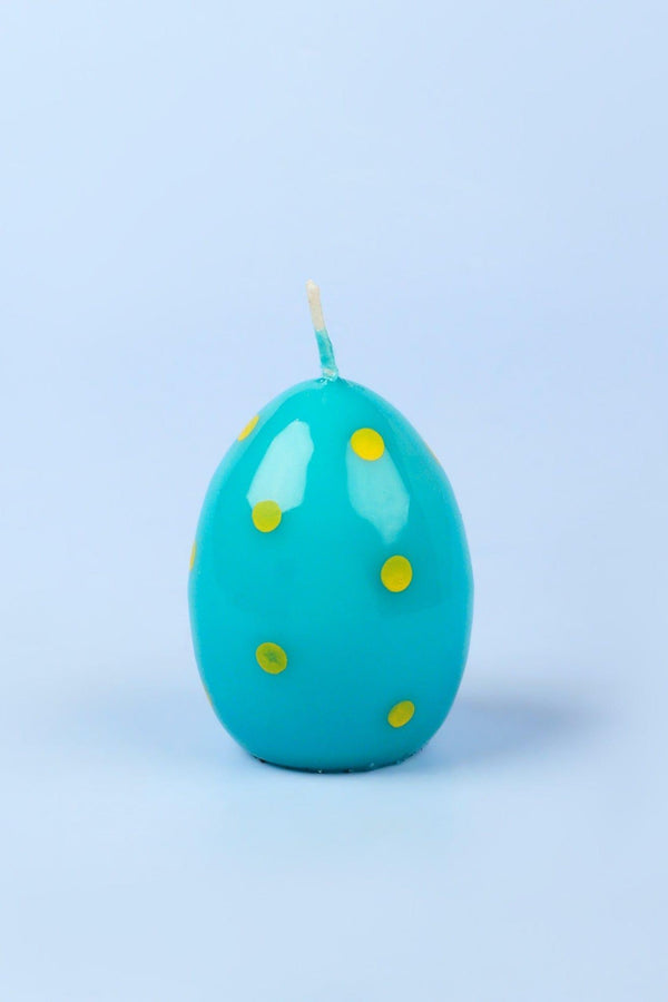 G Decor Set Of 6 Easter Egg Candles - Blue Blue