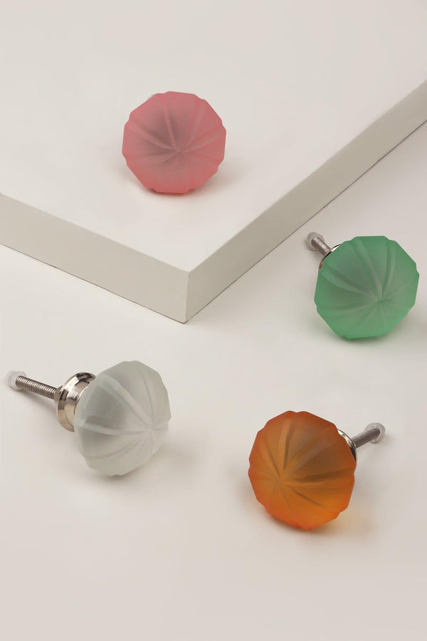 g decor Tuscany Umbrella Matt Glass Door Knob Pink