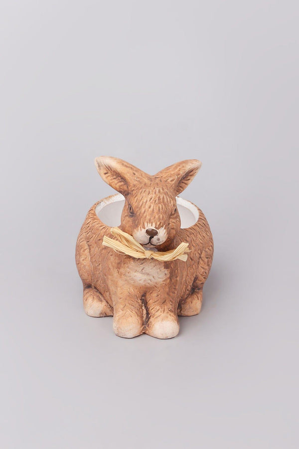 G Decor Wild Ceramic Bunny Planter
