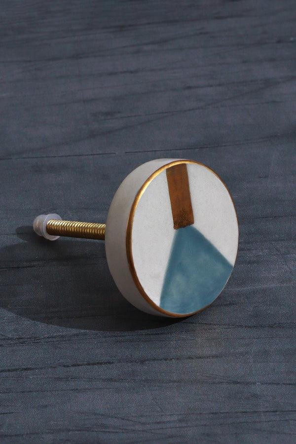 G Decor Geometric & Polka Dot Collection Handmade & Hand-Painted Ceramic Knobs Polka Dot