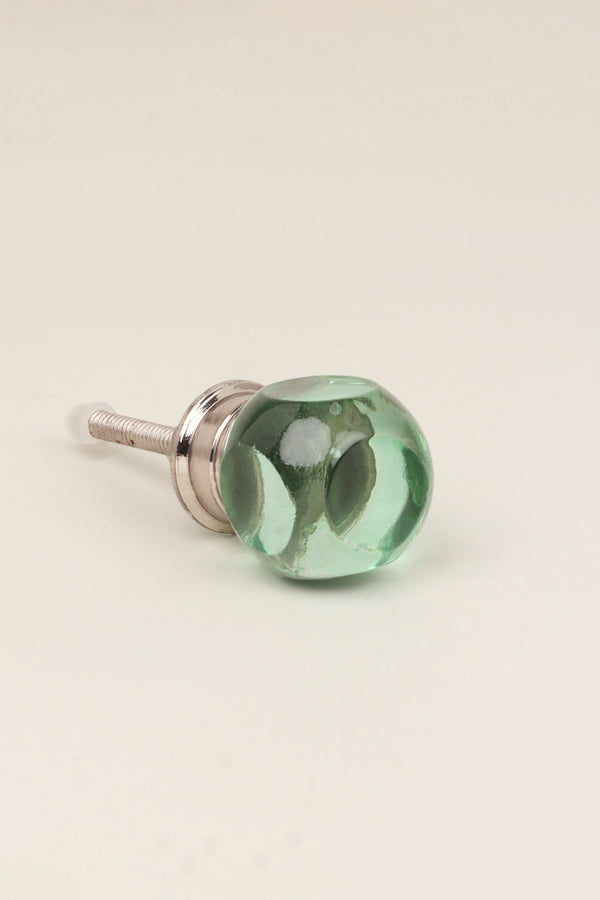 G Decor Glass Transparent Gemstone Dice Cube Cabinet Knob Clear