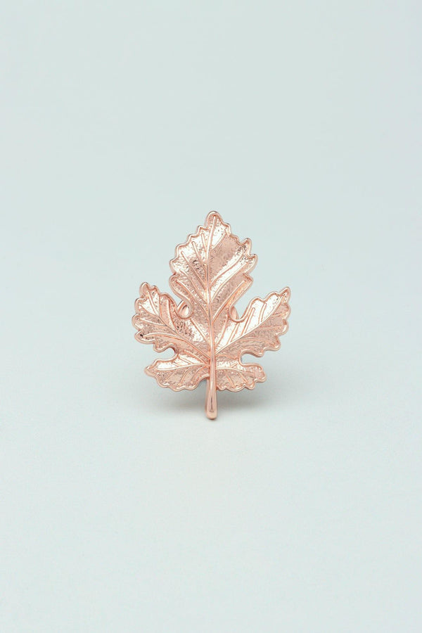 G Decor Golden Memories Maple Leaf Door Handle Silver