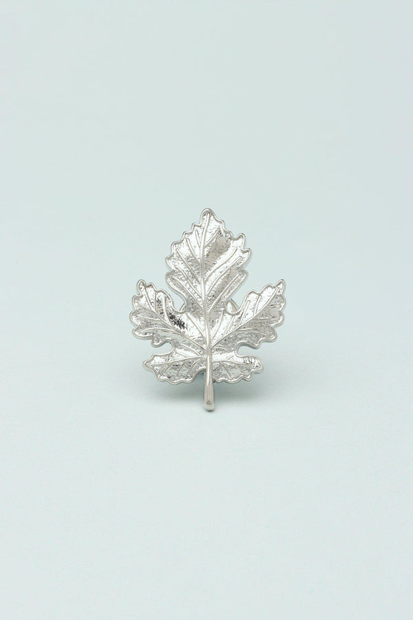 G Decor Golden Memories Maple Leaf Door Handle Silver