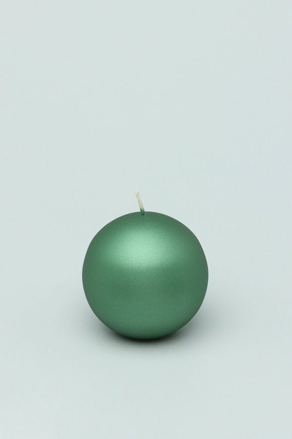 G Decor Grace Alouette Forest Green Lacquered Pillar And Ball Candles Ball