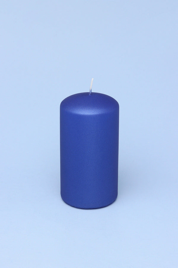 G Decor Grace Alouette Indigo Blue Lacquered Pillar And Ball Candles Ball