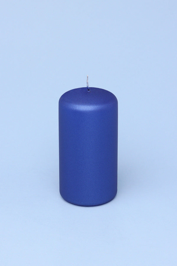 G Decor Grace Alouette Indigo Blue Lacquered Pillar And Ball Candles Ball