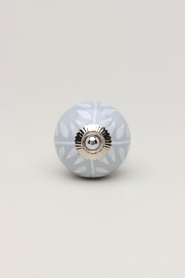 G Decor Grey Fusion Handpainted Ceramic Door Knob Door Handle Hearts