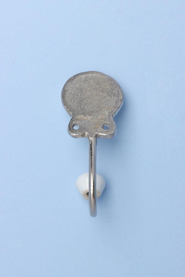 G Decor Handcrafted Monogram Alphabet Wall Hook Ceramic & Chrome Initial Letter Hook