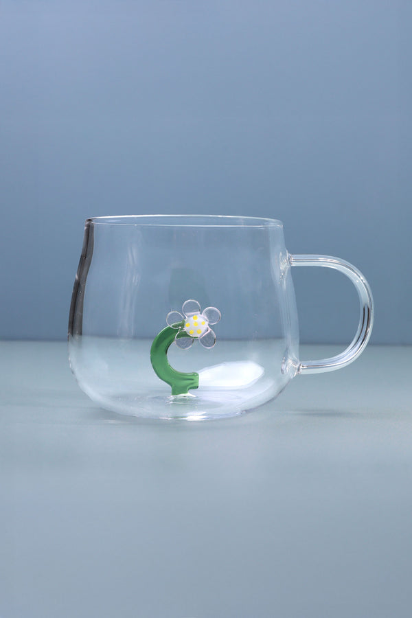 G Decor Handmade Monogram Glass Florist Personalised Alphabet Letters 3D Tea & Coffee Mugs – A To Z