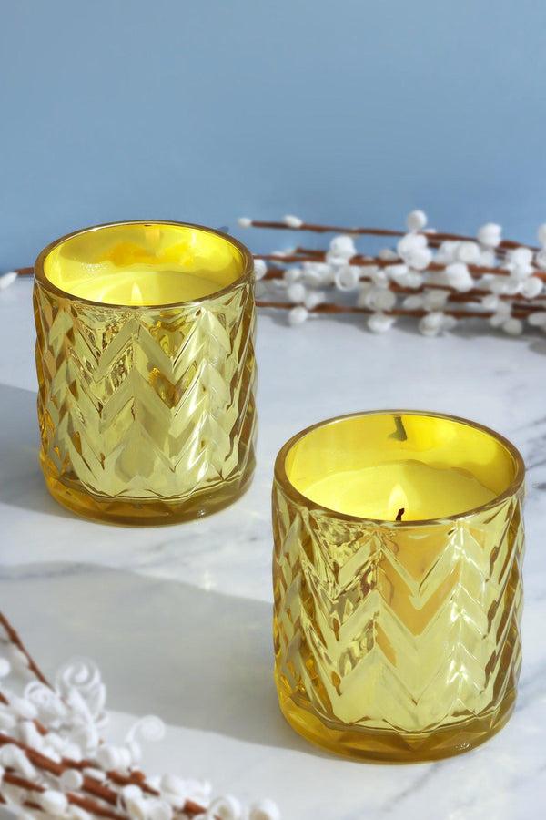 g decor Havana Christmas Pair Scented Soy Glass Jars