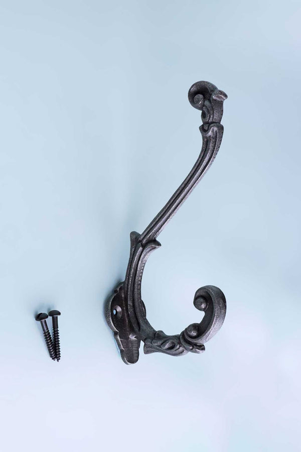 G Decor Heavy-Duty Cast Iron Coat Hooks Decorative Antique Wall Hooks Acorn