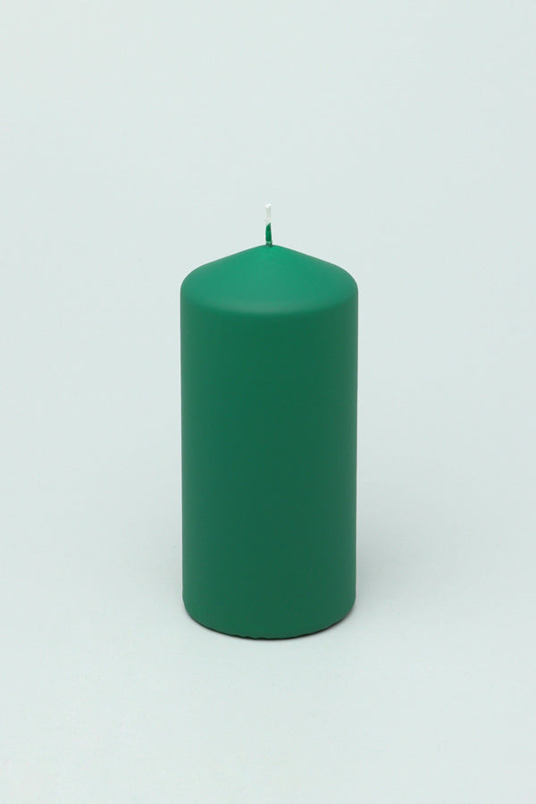 G Decor Henry Velvet Matt Soft Touch Smooth Emerald Green Pillar Candle Ball