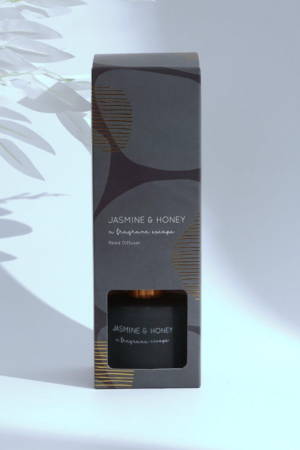 G Decor Jasmine And Honey Scented Reed Diffuser With Gift Box