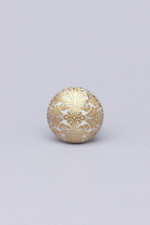 G Decor King’s Manor Victorian Brass Door Knob Blue