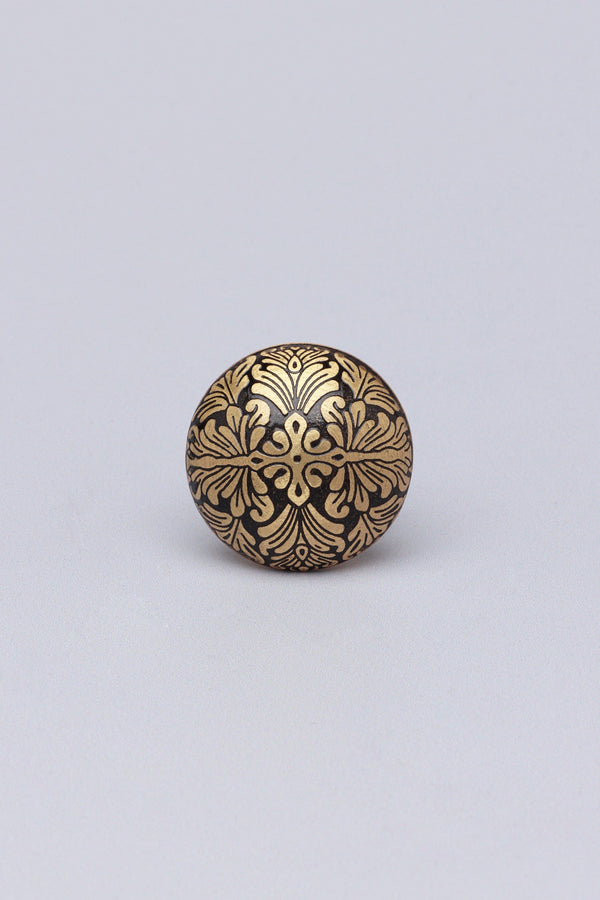 G Decor King’s Manor Victorian Brass Door Knob Blue