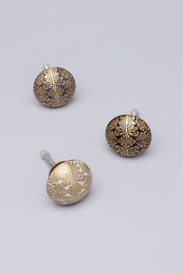 g decor King’s Manor Victorian Brass Door Knob Blue