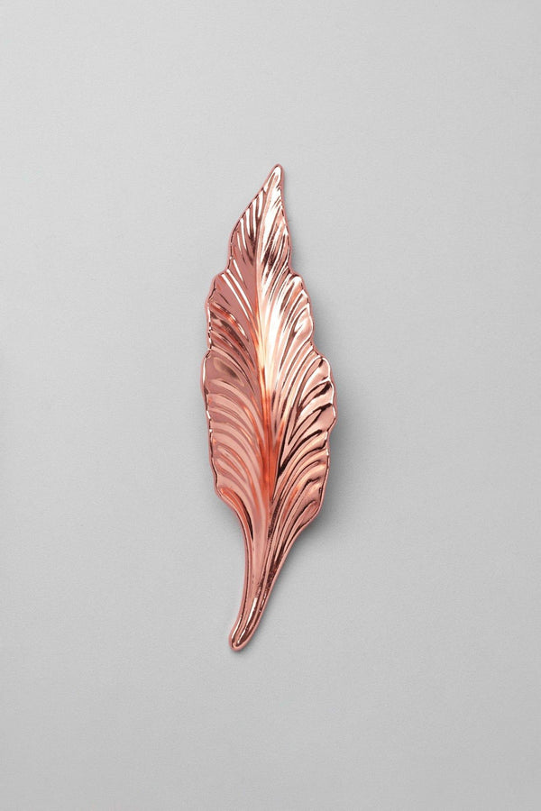 G Decor Large Rose Gold Leaves Cupboard Pull Draw Handle