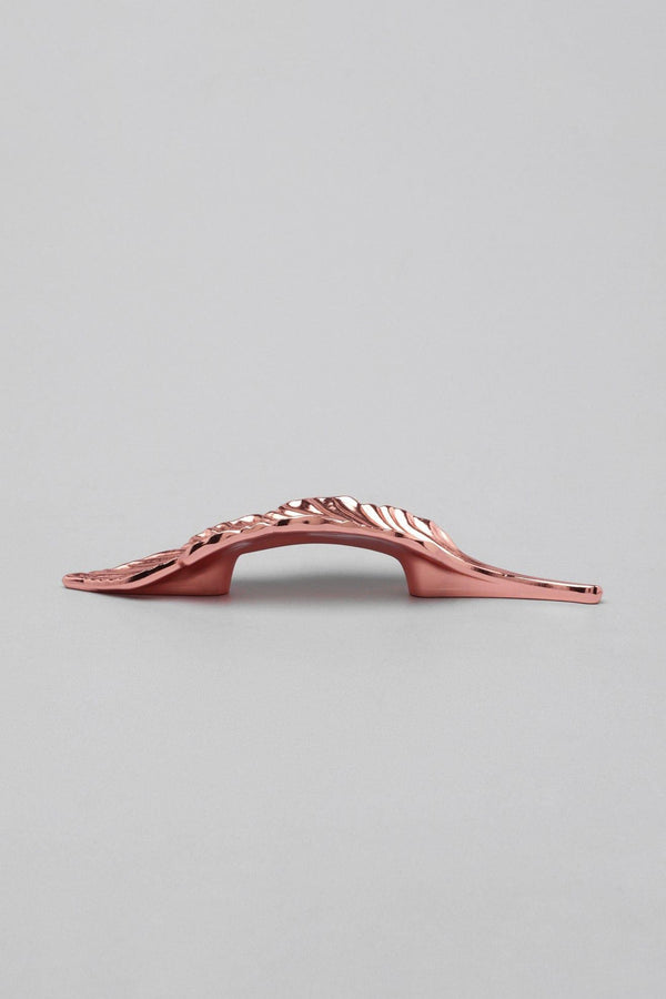 G Decor Large Rose Gold Leaves Cupboard Pull Draw Handle