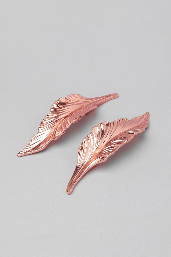 g decor Large Rose Gold Leaves Cupboard Pull Draw Handle