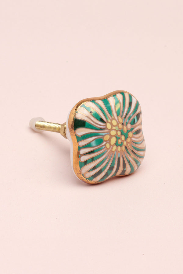 G Decor Milano Signature Handmade Ceramic Knob Decorative Door Handles Cream