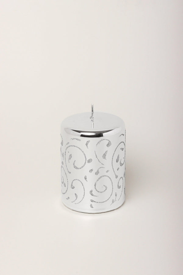 G Decor Mirror Glass Effect Twilight Hand-Finished Limited Edition Glitter Pillar & Ball Candles Ball