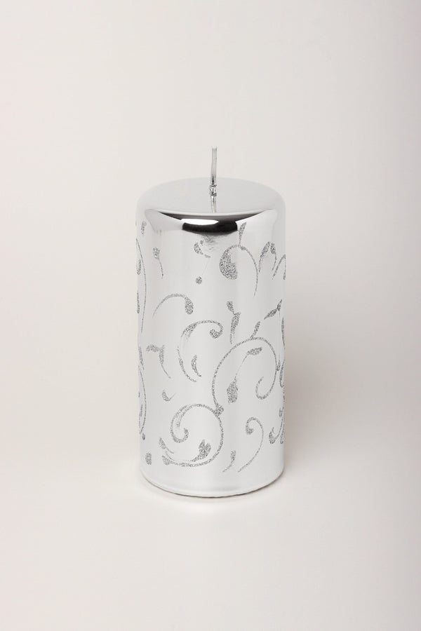 G Decor Mirror Glass Effect Twilight Hand-Finished Limited Edition Glitter Pillar & Ball Candles Ball