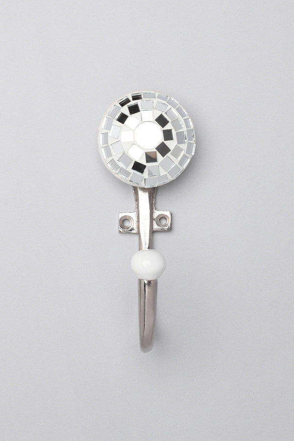 G Decor Niva Handcrafted Mosaic Wall Hooks Artistic Glass & Mirror Tile Designs Blue