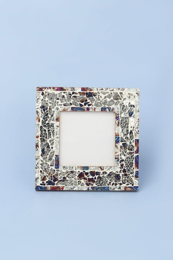 G Decor Oasis Handmade Glass Mosaic Photo Frame Contemporary Picture Display Small