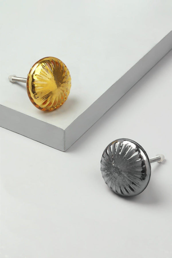 g decor Obsidian & Solstice Round Glass Door Knob Grey g decor Obsidian & Solstice Round Glass Door Knob Grey