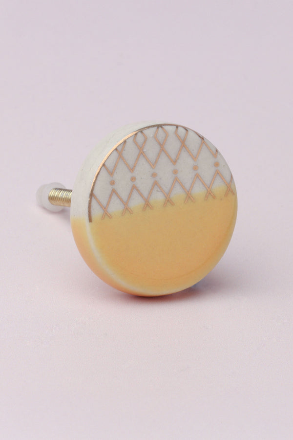 G Decor Oro Ceramic Door Knob & Handle Chic Finish Pink