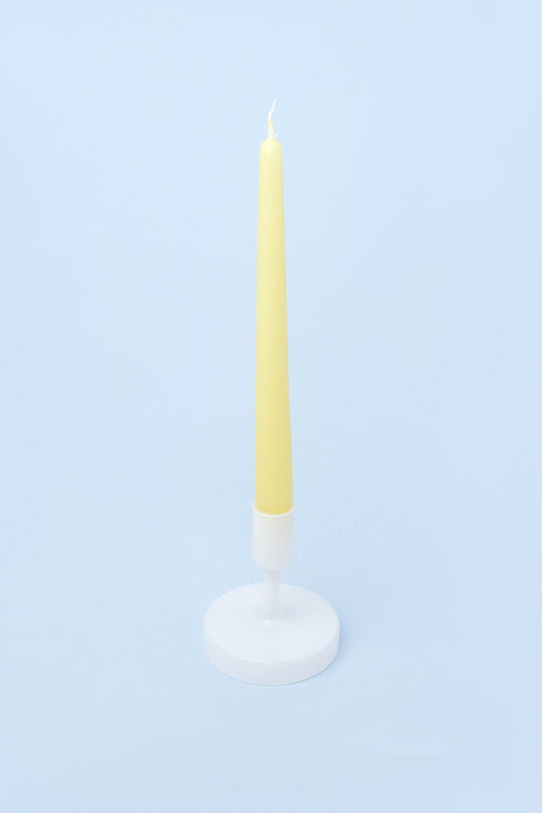 G Decor Pastelaria Set Of 2 10 Or 20 Sand Yellow Tall Pastel Dinner & Taper Candles Pack Of 10